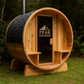 Nugget Barrel Sauna - Natural Wood Stove