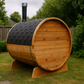 Nugget Barrel Sauna - Natural Wood Stove