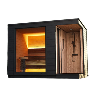 The Aspiring Black Sauna and Shower