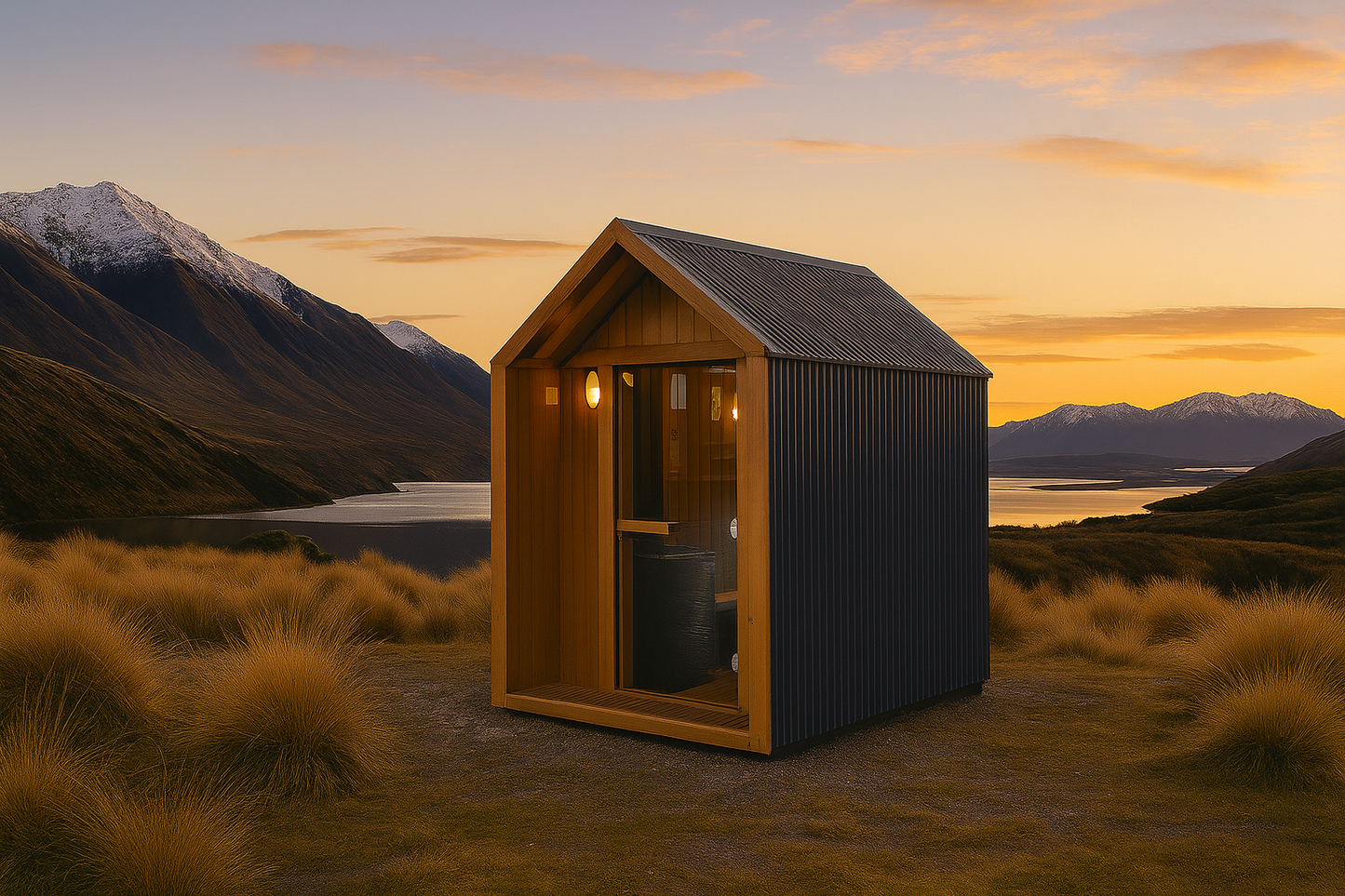 The Mueller Shack Black Sauna